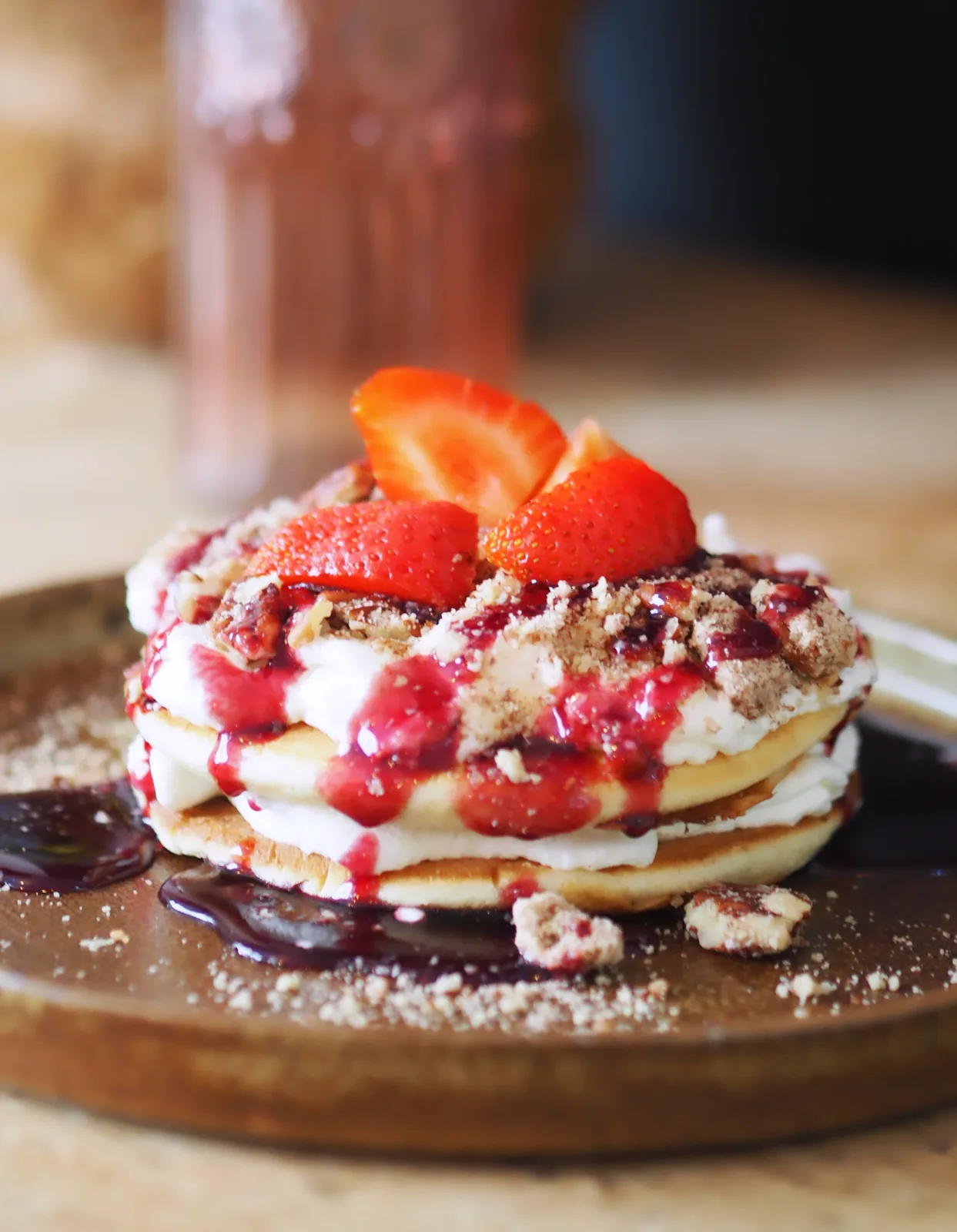 Pancakes aux fruits rouges du Mandala Café